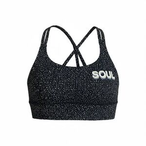 lululemon athletica x soulcycle Black and White Speckled Sports Bra Size 4